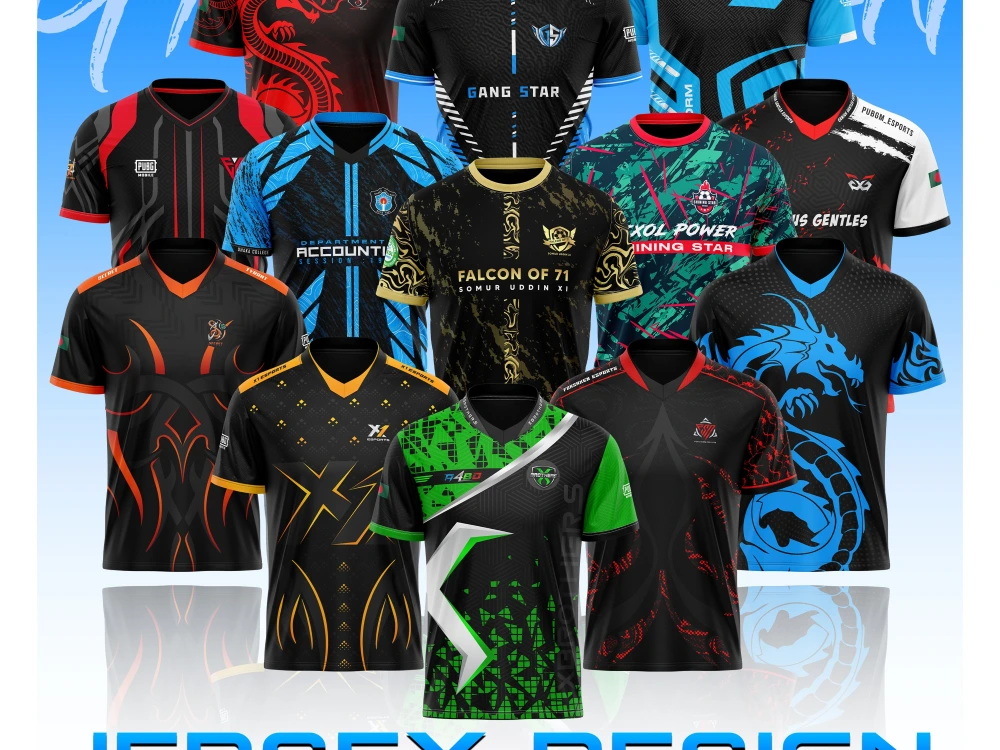 Sublimation Esports and Gaming Jersey or Merchandise