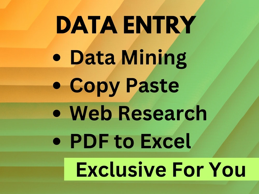 Get fast and perfect data entry service | Upwork