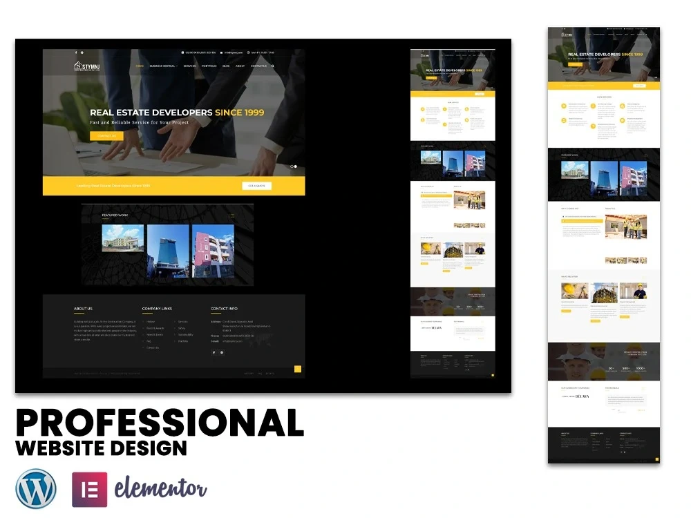 Professional And Fully Responsive WordPress Website |Customized website ...