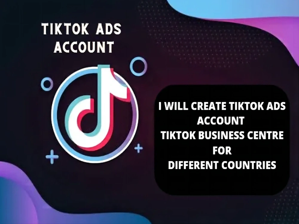 To create tik tok advertising account tiktok business manager