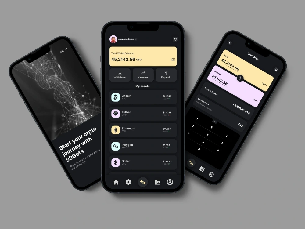 NFT Mobile App UI Design & Crypto Mobile App UI Design in Figma | Upwork
