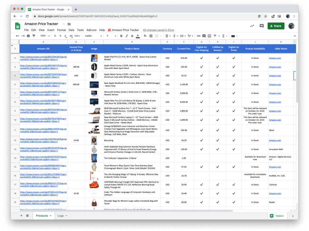 A perfect data entry for amazon products and ASIN Upwork