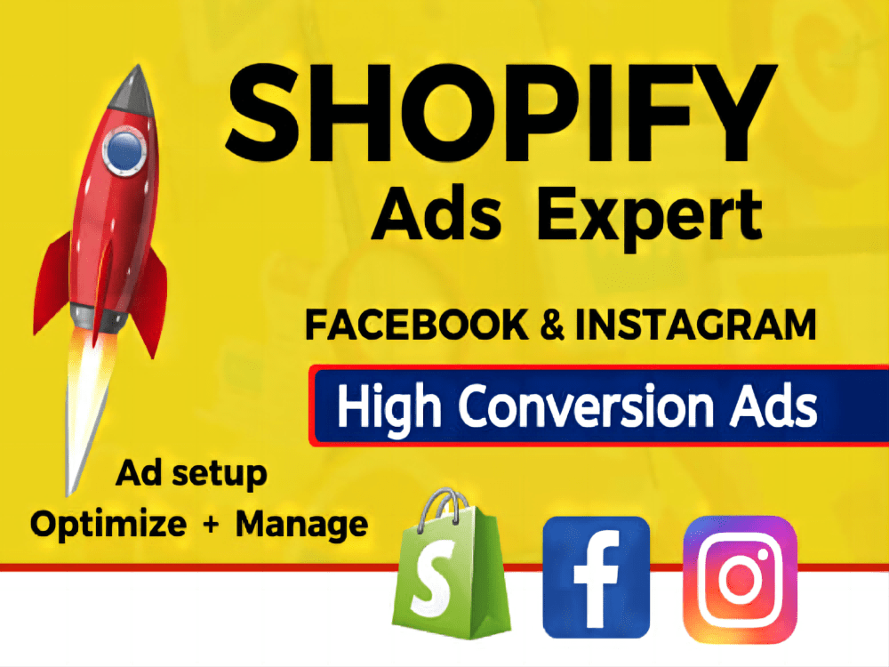 Me to set up and manage your shopify facebook ad campaign Upwork