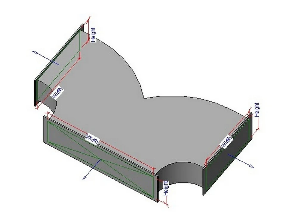 Family of duct fittings in revit Upwork