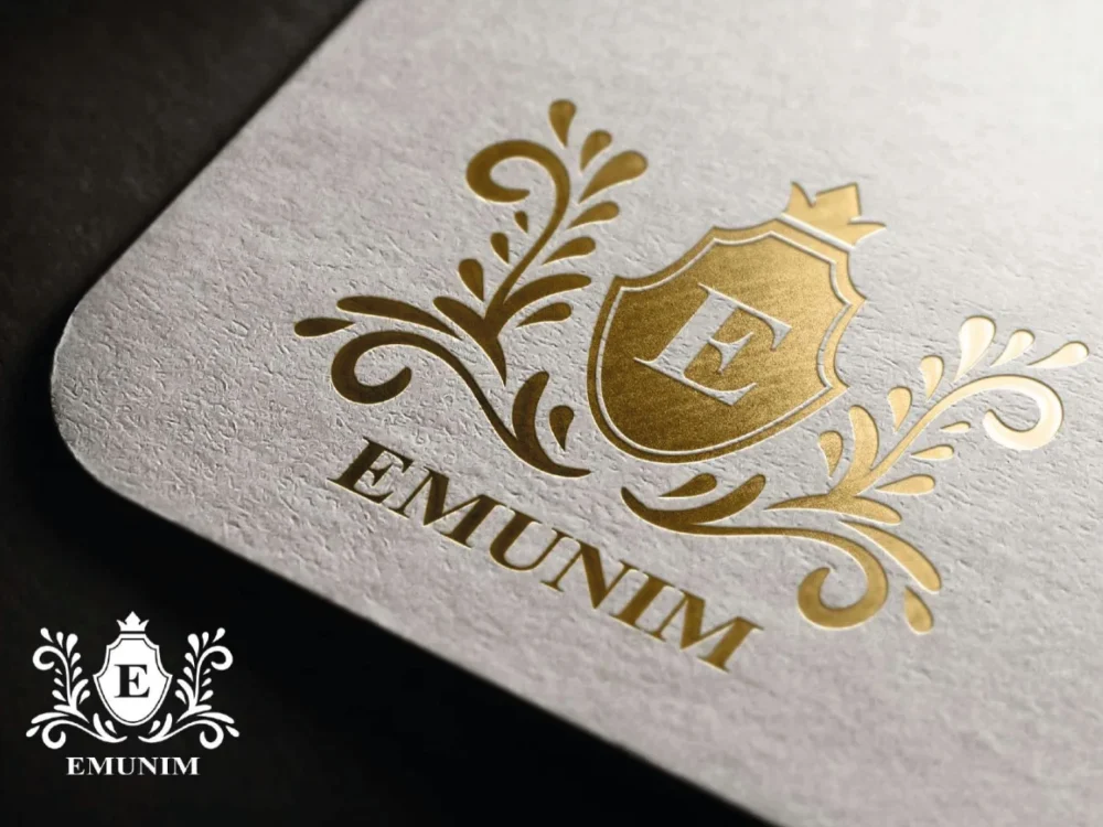 Luxury elegant gold monogram initial letters minimalist logo design ...