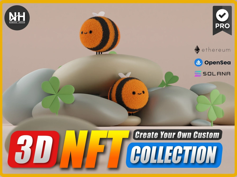 A Custom eye-catching 3D NFT of your 2D Character | Upwork