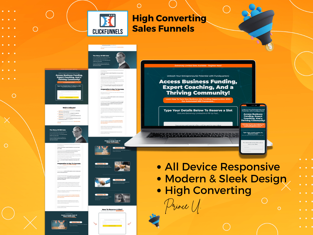 Clickfunnels Expert, ClickFunnels Designer, Clickfunnels Landing