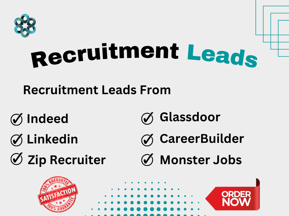 Recruitment Leads From Indeed/ Linkedin/ Zip Recruiter | Upwork