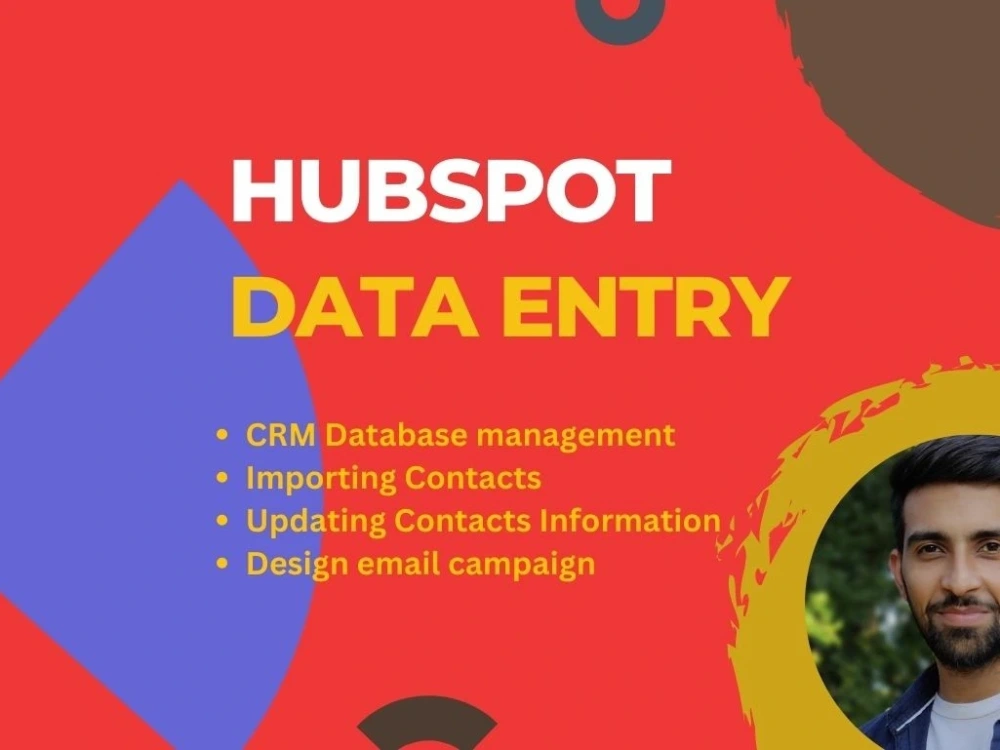 HubSpot CRM Data Entry with importing contacts. Upwork