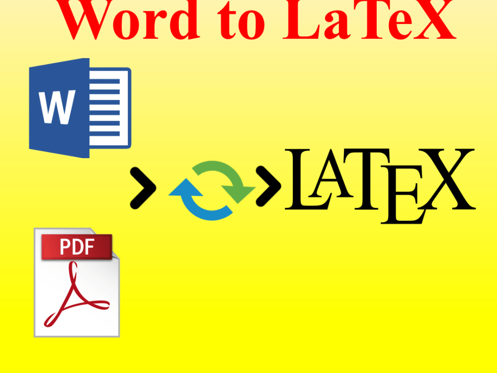 Word to LaTex Pdf to LaTex Writing Formatting Editing Upwork