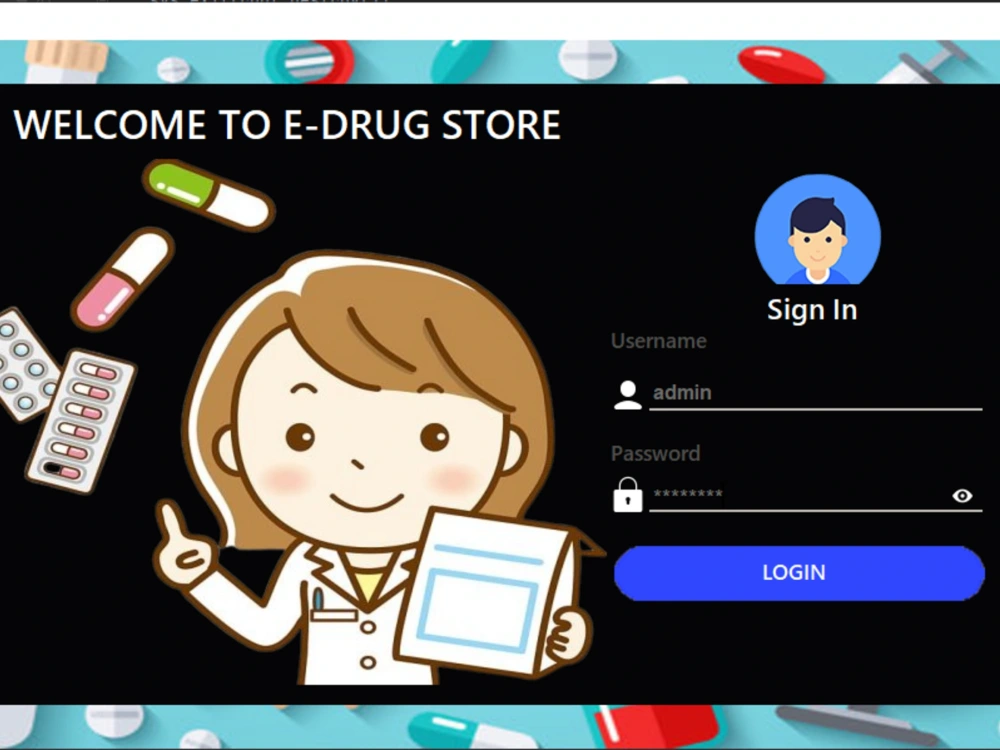 E-Drug Store Desktop Application (Tkinter python and MySQL) | Upwork