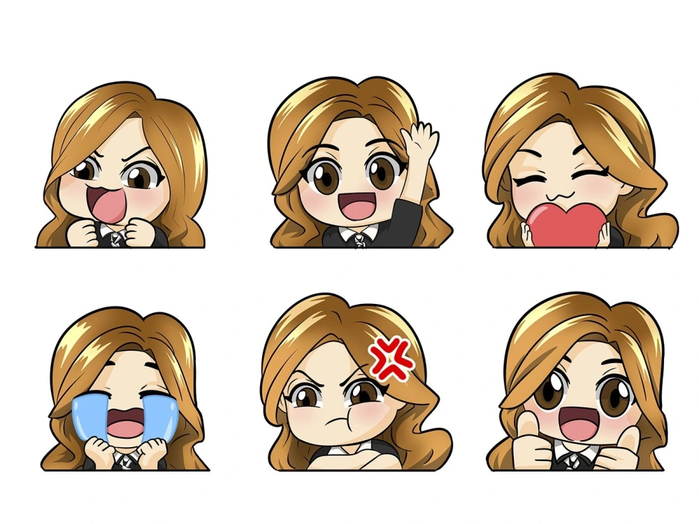 Cute design custom emotes character | Upwork