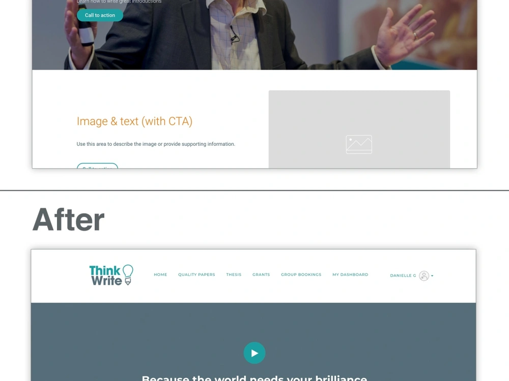A custom-branded Thinkific website template | Upwork