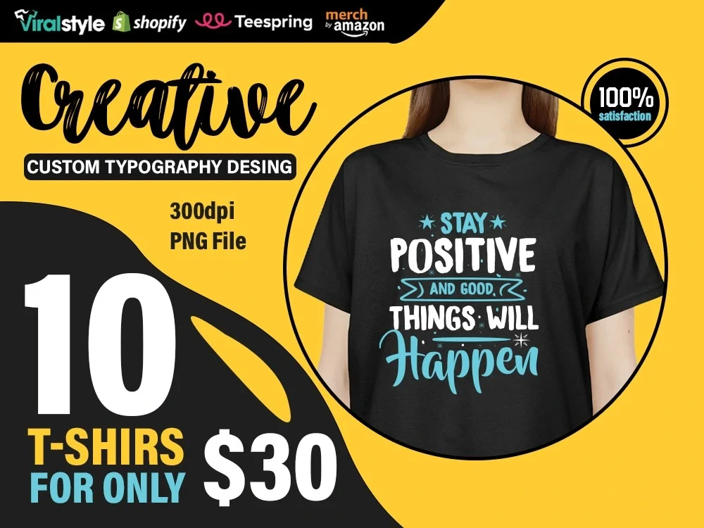 Custom typography t shirt design for you | Upwork