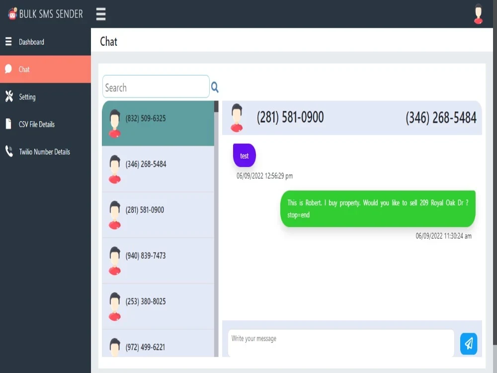 A bulk sms system with auto-reply and sms bot | Upwork
