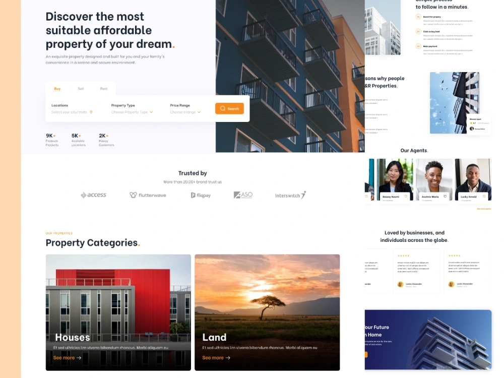 Landing Page UI UX Design / Mobile App UI UX Design/Website UI UX ...