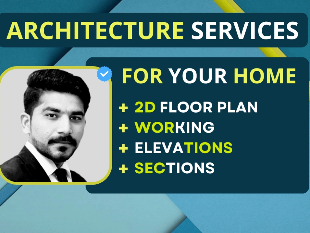 A complete set of architectural drawings for house Upwork