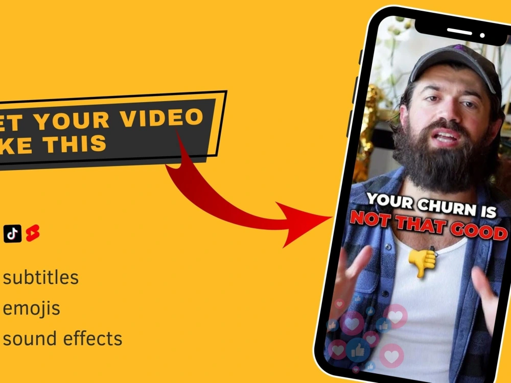 Edit your reels, tiktok video captions in alex hormozi style