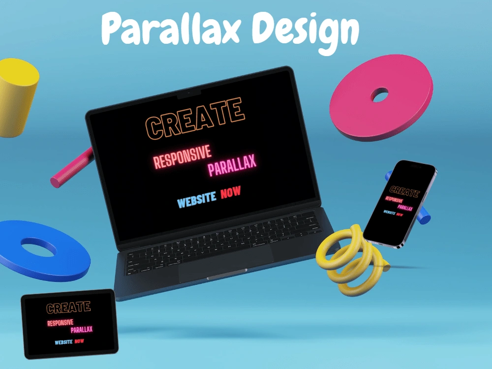 A stunning responsive website with parallax scrolling effect | Upwork