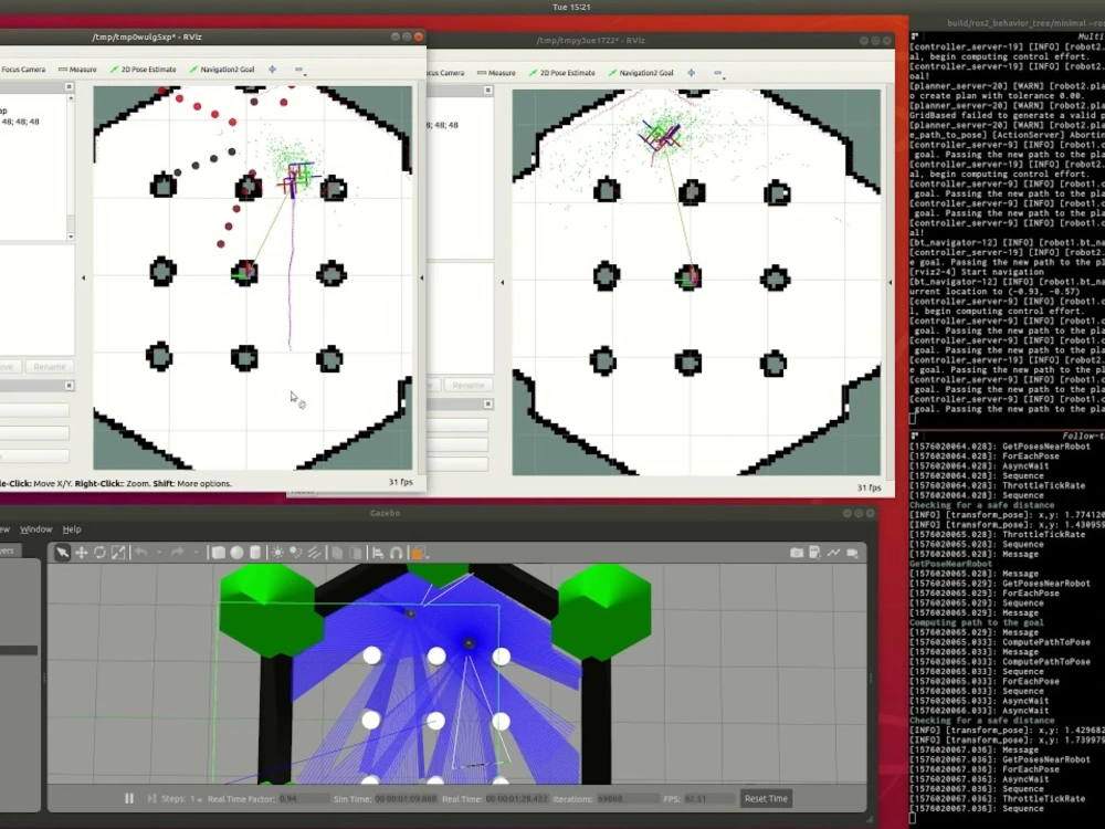 ROS and ROS2 custom project With Gazebo or webot simulation Upwork