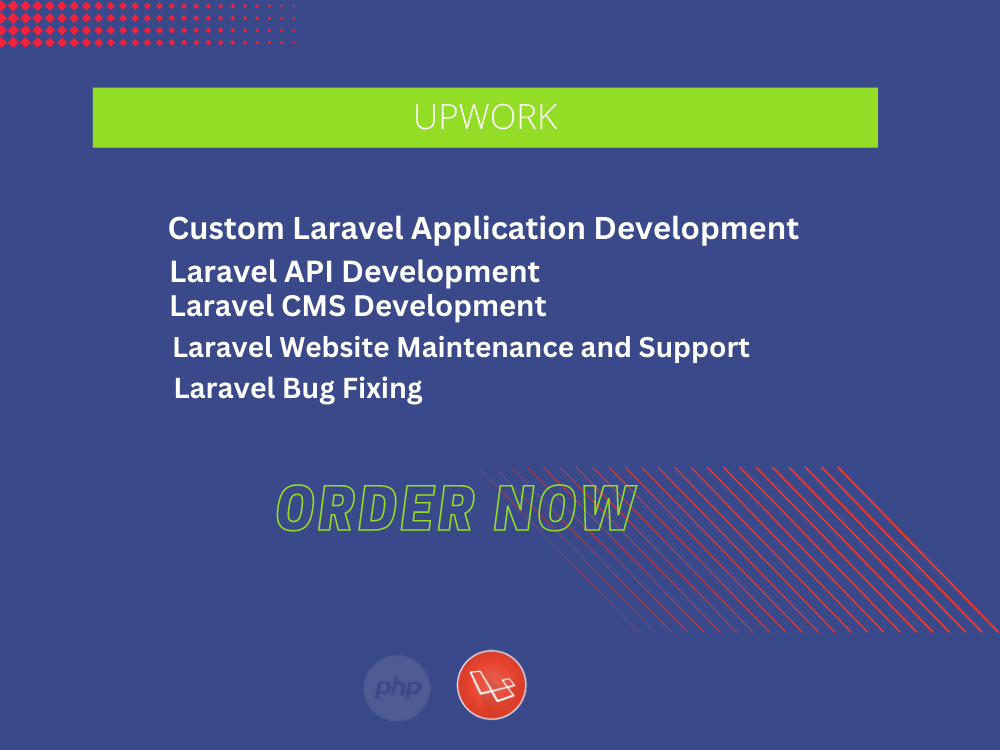 Your Laravel, PHP and MySQL custom web development | Upwork