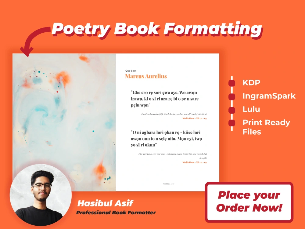 Book Design, Book Formatting, Book Interior Layout, & Cover for print ...