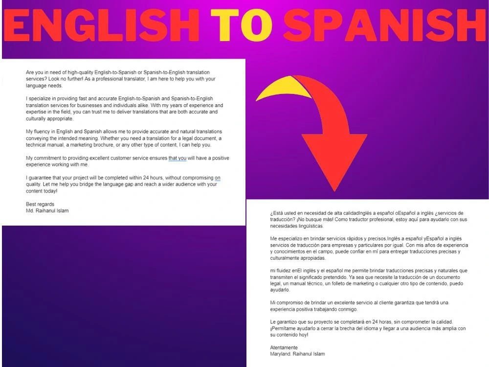 Accurate and Timely English to Spanish Translation Services Upwork