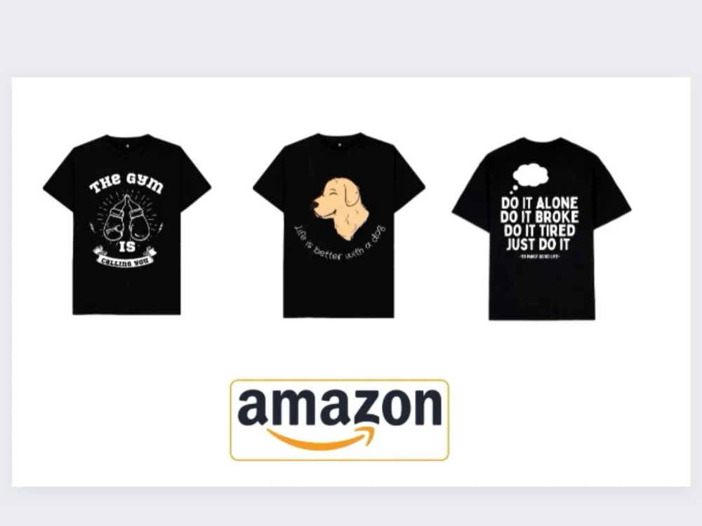 Eye catching merch by Amazon tshirt design for 2$ each design  Upwork