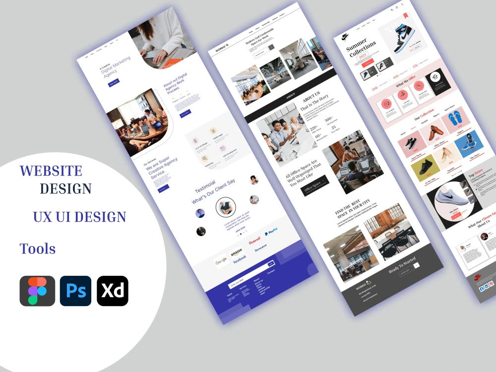 Awesome and creative ui ux website design in figma | Upwork