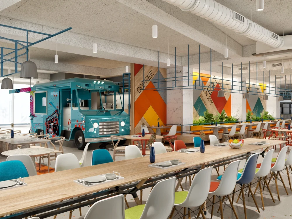 Shell Cafe Renders Renders for cafe, restaurant, coffee shop, and lounge interior designs ...
