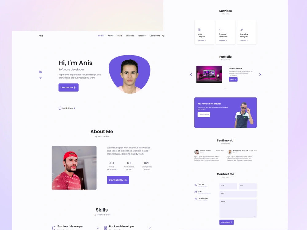A fantastic Portfolio HTML Template | Upwork