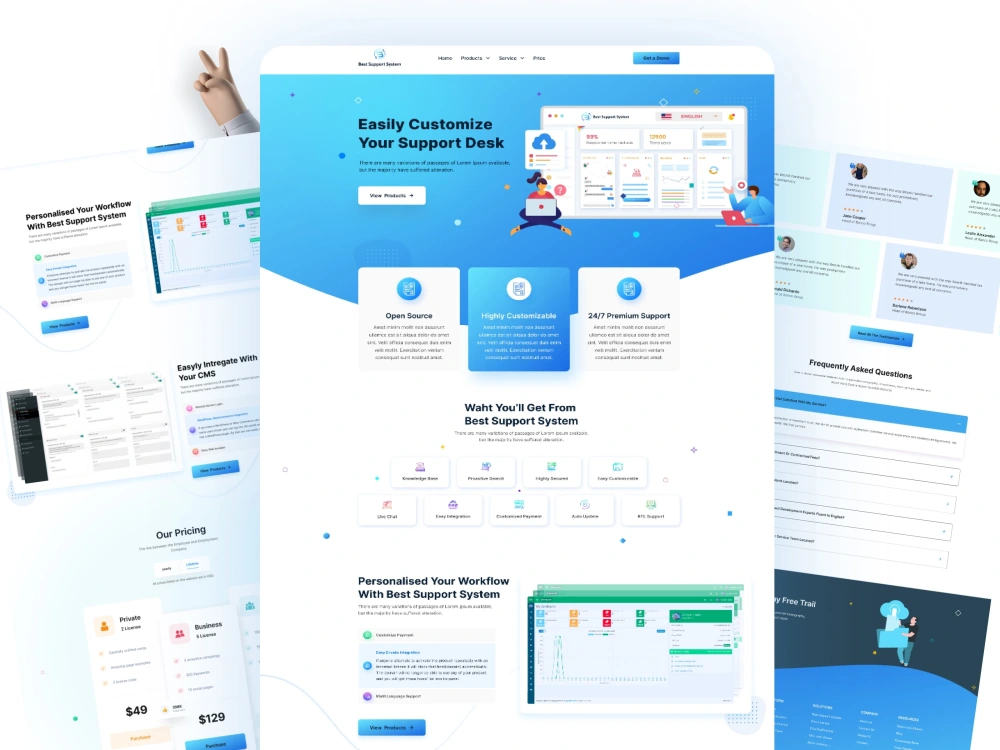 A fantastic and modern designed WordPress website | Upwork