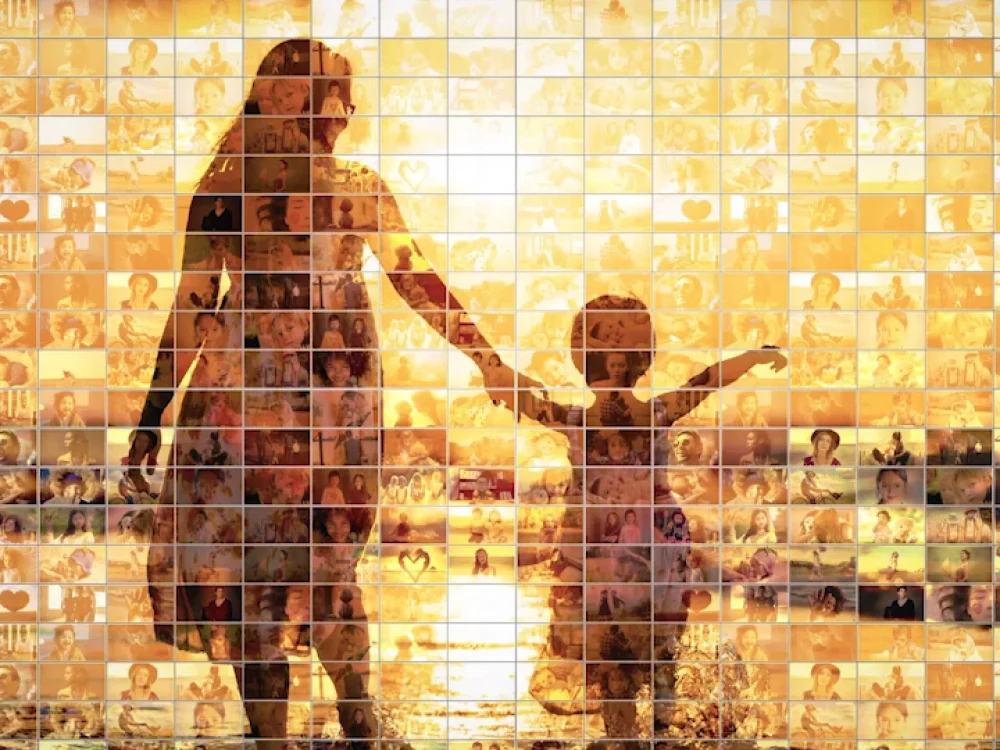 An amazing photo mosaic photo slideshow video, multi photo slideshow ...