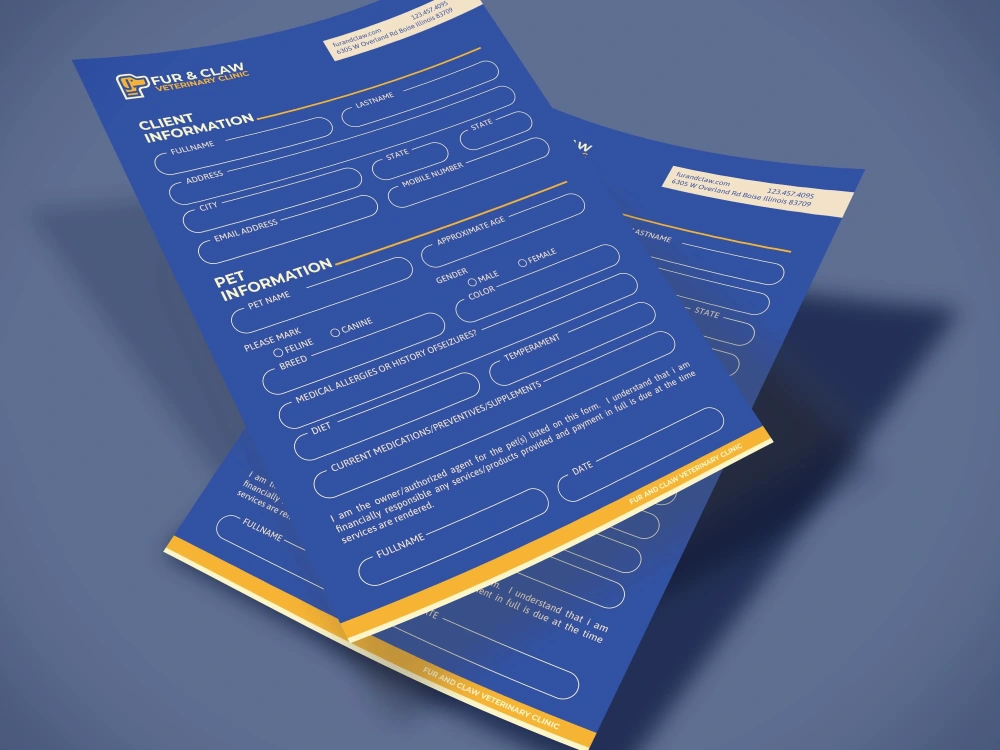 A Modern Designed and Interactive Fillable PDF Form | Upwork