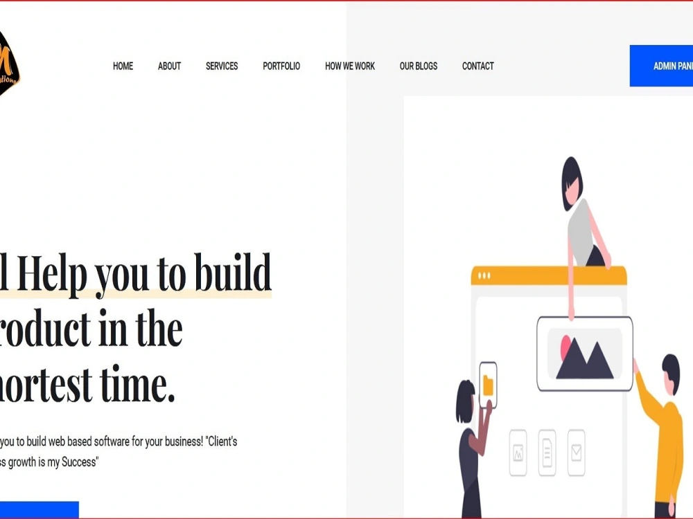 Laravel 9 Portfolio & Admin Panel with Lead Gen & Employee Dashboard