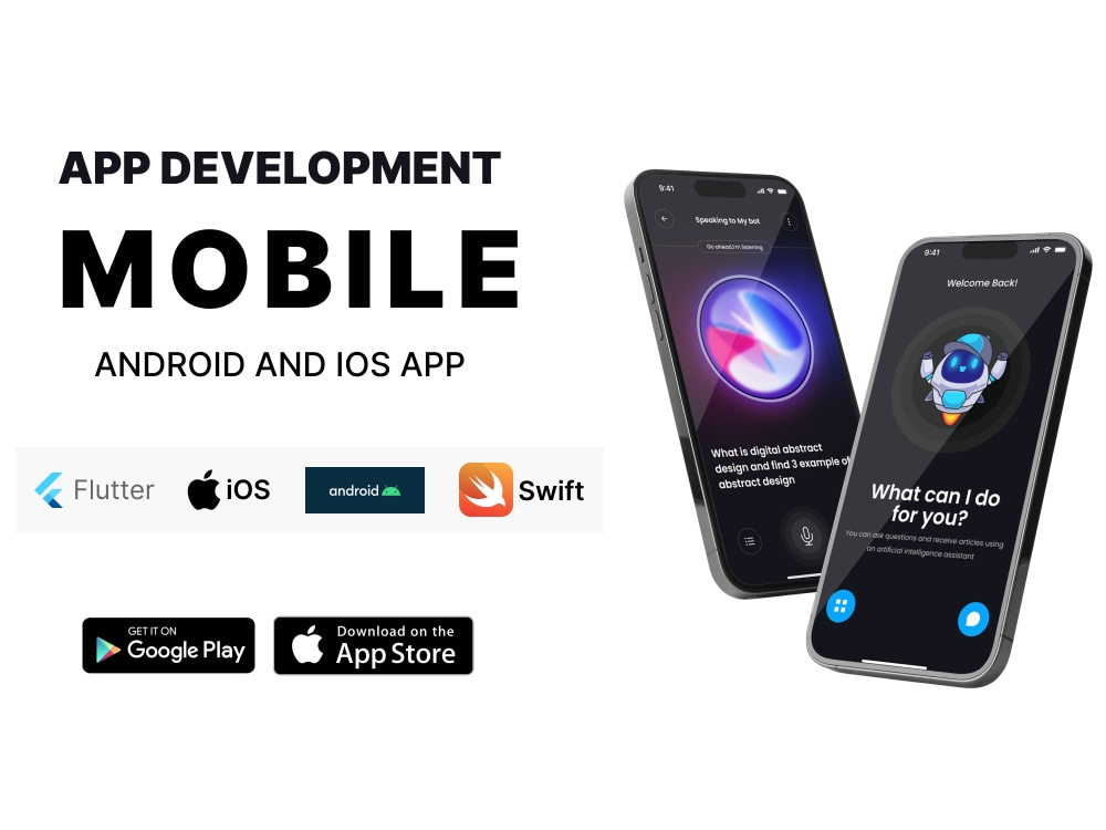 Mobile app development in Flutter | React-Native | Android | Swift ...