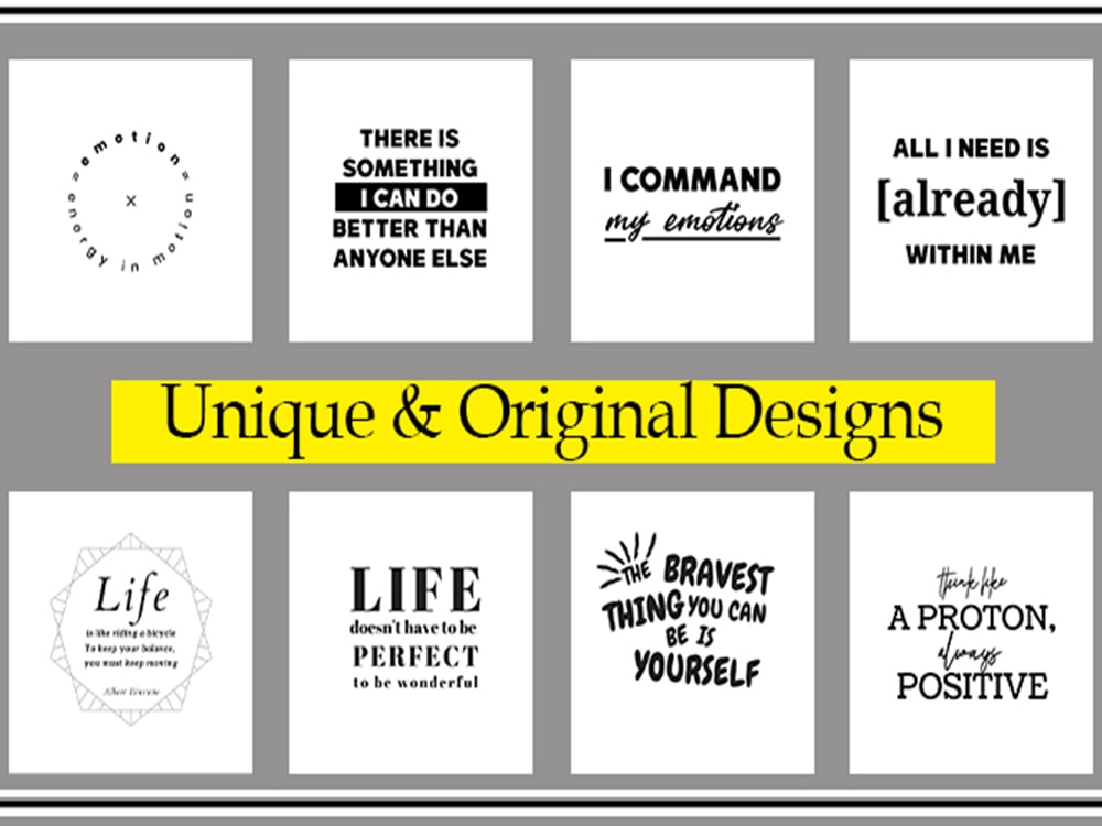 2000 motivational, typography Instagram quotes for commercial use Upwork