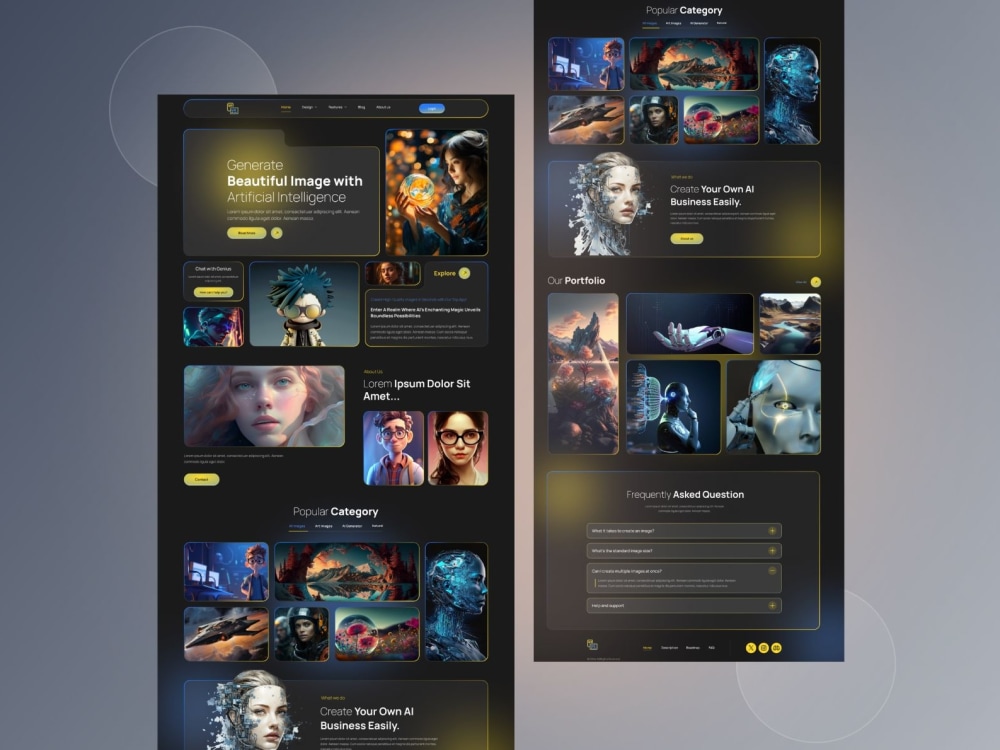 A responsive, and modern UIUX website | landing page design | Figma ...