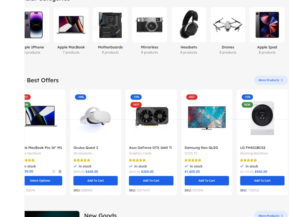 WordPress responsive website online store like Amazon