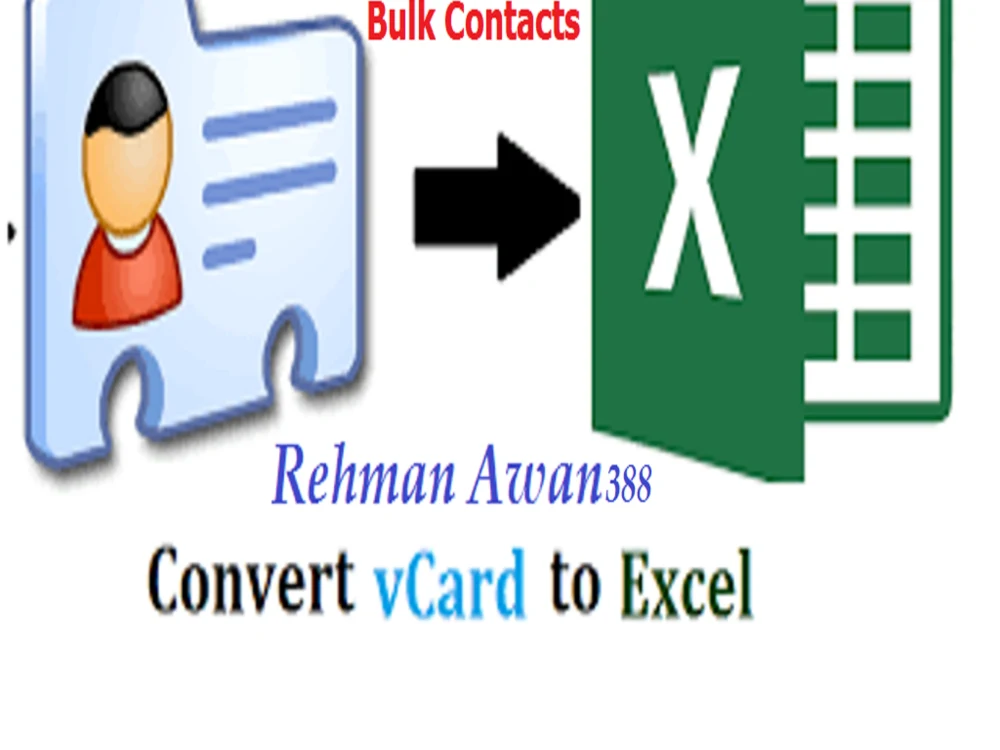 Your iphone vcf, vcard contact list to CSV or xls Upwork