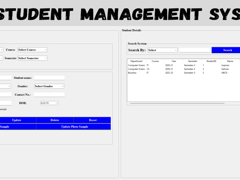Face Recognition Project Dashboard with Registration System | Upwork