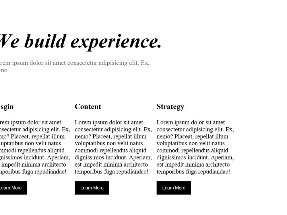 Design commercial websites in HTML, CSS | Upwork