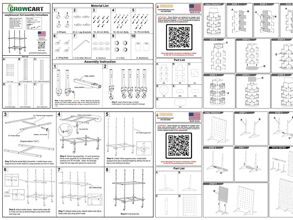 Professional assembly instruction drawing Upwork