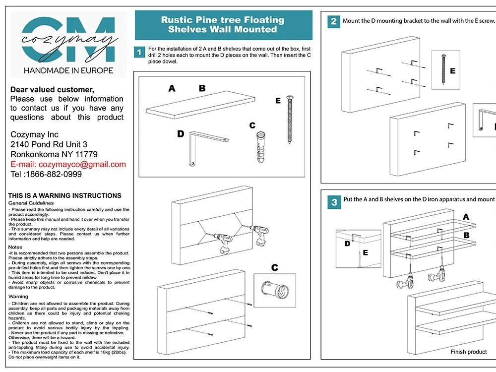 Professional assembly instruction drawing Upwork