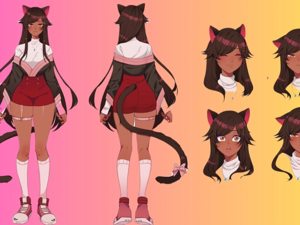 Design 2d illustration, character design and modeling, rigging ...