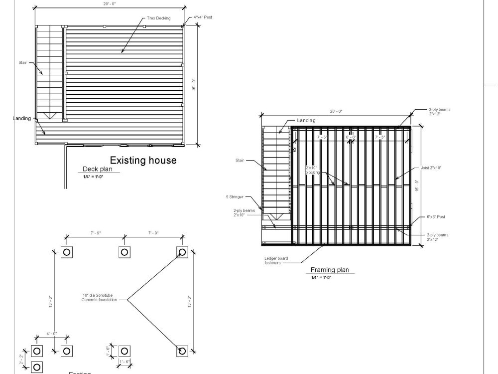 Deck drawing for building permit Upwork