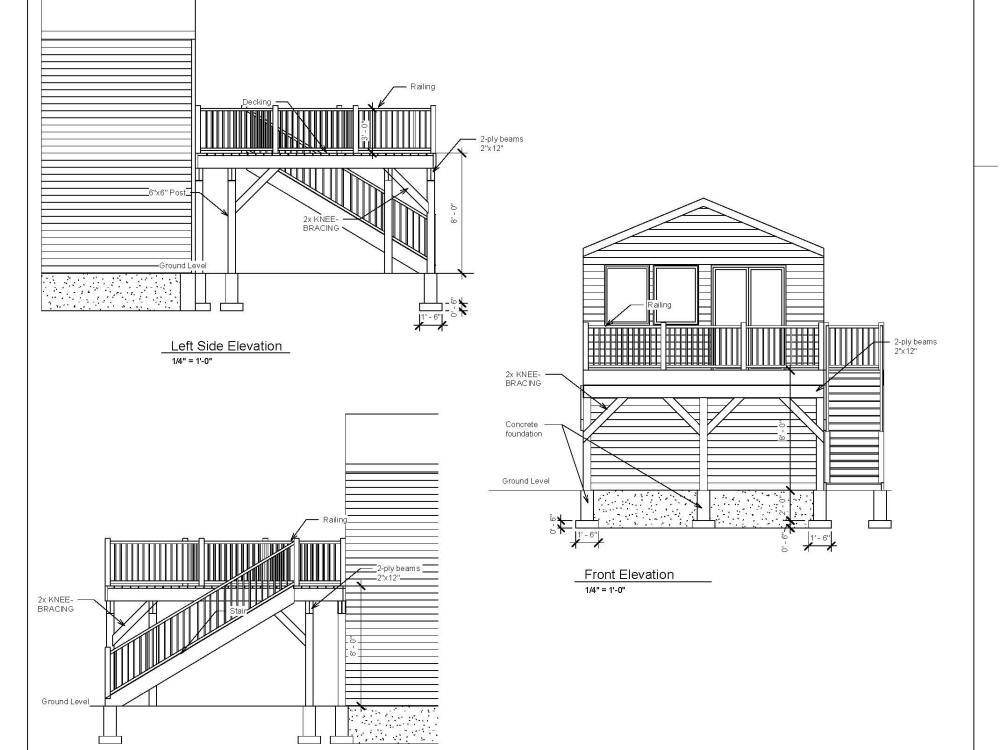 Deck drawing for building permit Upwork