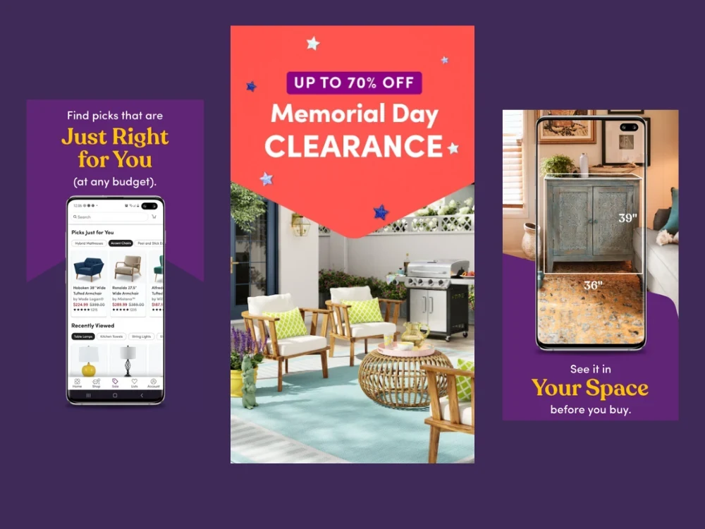 Furniture website like wayfair Upwork