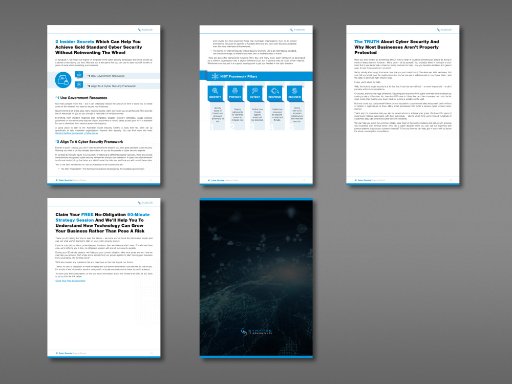 A layout design of your white paper ready for print and digital 