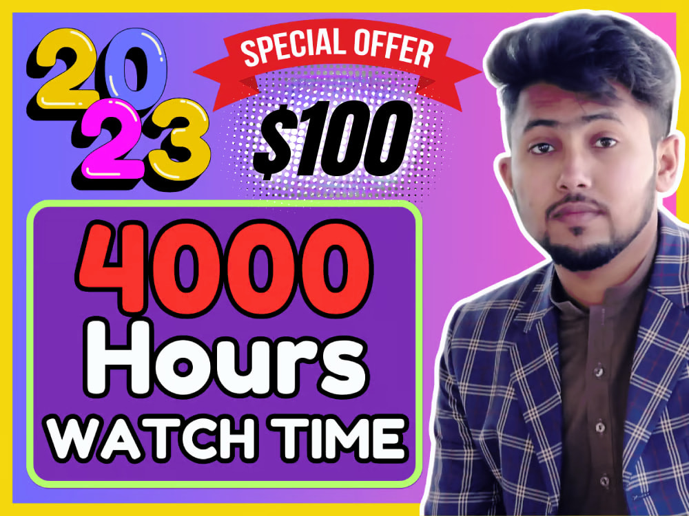 4000 Watch How Much Watchtime For Monetization How Many Views In